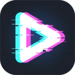 90s - glitch vhs & vaporwave video effects editor android application logo